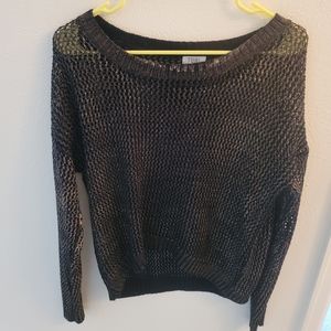 Gold Foil chuncky knit Sweater s/m